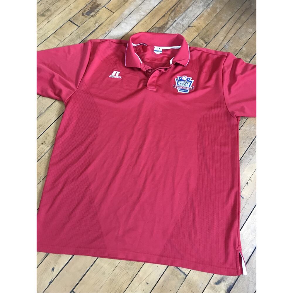 Russell Athletic Junior League World Series Red XL Polo Taylor, MI